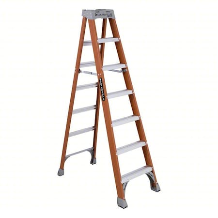 Louisville A-Frame Stepladder, Fiberglass, 7 ft FS1507