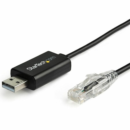 Startech.Com CONNECT 6 FT / 1.8M CISCO USB CONSOLE CABLE TO USB 2.0 EQUIPPED LAPTOP TO RJ45 P ICUSBROLLOVR