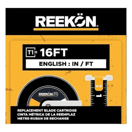 Reekon Tools Replacement Cartridge, 16 ft. L, Steel RKN-T1M-16-E2716