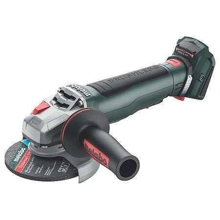 Metabo Angle Grinder, 5 in Dia, 10,000 RPM WPB 18 LT BL 11-125 Quick