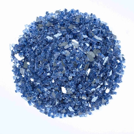 Ackland Pyrelis Royal Indigo Tempered Fire Glass for Fire Pits and Fireplaces - 10 Pounds AKLFGROIN0.5CR10-EA