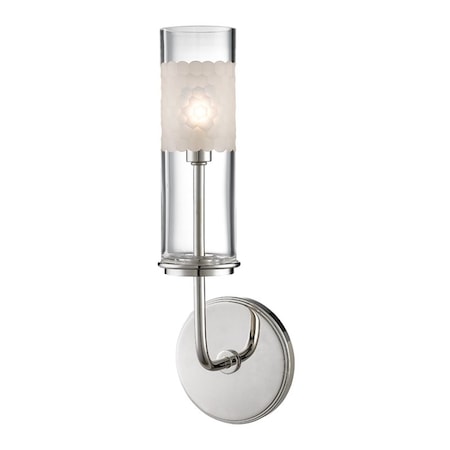 Hudson Valley Lighting Wentworth 1 Light Bath And Vanity 5 In. Polished Nickel 3901-PN