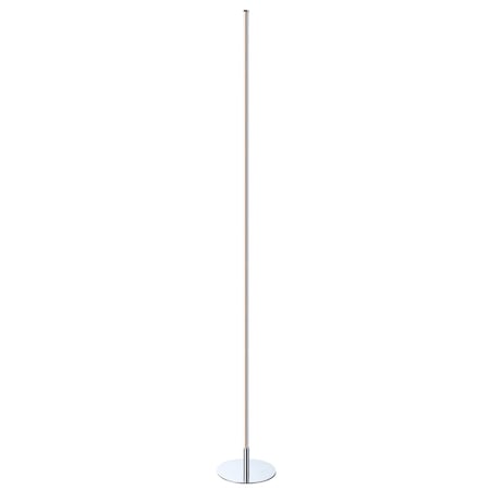 Jonathan Y Iris 59.5" LED Integrated Floor Lamp, Chrome JYL7007A