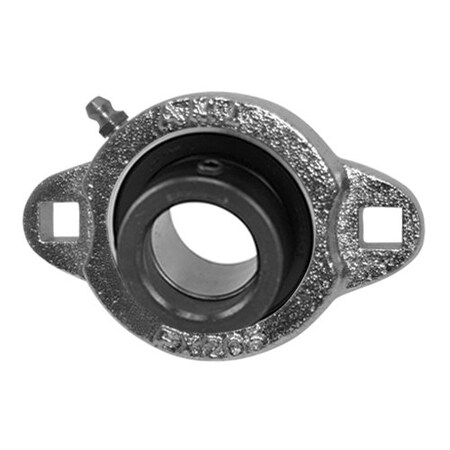 Ami Bearings SINGLE ROW BALL BEARING - 1-1/4in NARR ECCENTRIC COLLAR NICKEL 2-BOLT FLANGE KHFX207-20NP