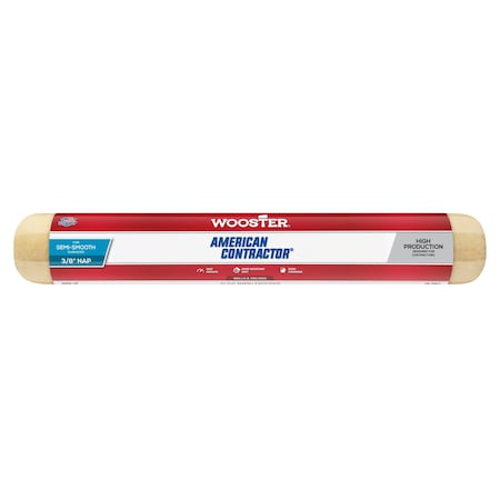 Wooster American Contractor 18'' x 3/8'' Knit Fabric Roller Cover R362-18