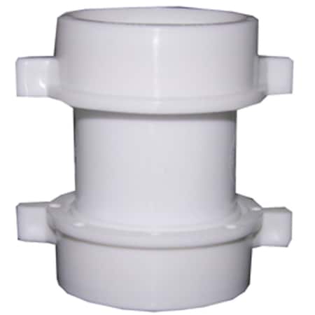 Westlake Pipe & Fittings 1-1/2''x1-1/2'' Straight Double Slip Joint Extension PVC Coupling 3/1/4271