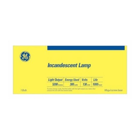 Current Ge 300W Clr Mogu Bulb 21025