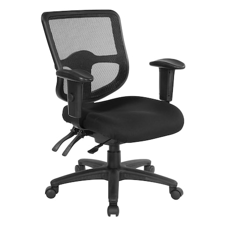 Office Star Products ProGrid Ergonomic Task Chair with ProGrid Back, Coal 98344-30