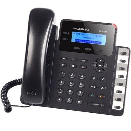 Grandstream IP Telephone 2 Lines, b/w, PoE PoE, gigabit port POWER SOLD SEPARATE GS-PSU-5V/600-Z GXP1628