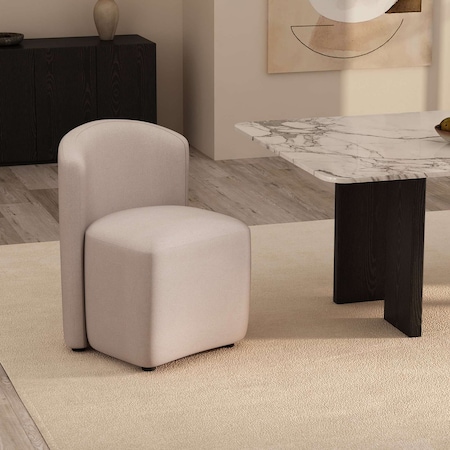 Manhattan Comfort Hearth Upholstered Side Chair in Barley DC1539-1