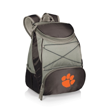 Picnic Time Family Of Brands NCAA Clemson Tigers PTX Backpack CoolerBlack with Gray Accents 633-00-175-104-0