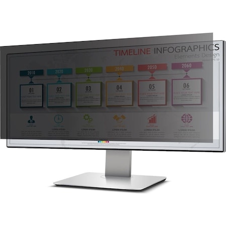 Rocstor PRIVACYVIEW PRIVACY FILTER FOR 34 WIDESCREEN MONITOR 21:9 MONITOR- UNFRAMED - PV0031-B1