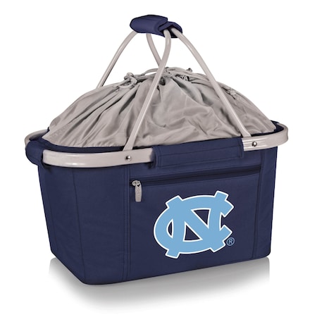 Picnic Time Family Of Brands NCAA North Carolina Tar Heels Metro Shopping Basket - Insulated Picnic Basket 645-00-138-414-0
