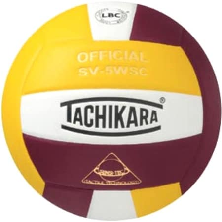 Tachikara Tachikara SV5WSC.GWC Sensi-Tec Composite High Performance Volleyball - Gold-White-Cardinal SV5WSC.GWC