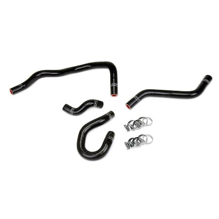 Hps Performance High Temp Reinforced Silicone Heater Coolant Hose Kit, Black,  57-1774-BLK