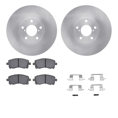 Dynamic Friction Co DFC Brake Rotor with 5000 Brake Pads and Hardware Kit 6512-13085