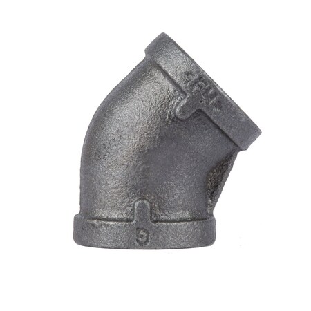 B & K Elbow 45D 4X4 Blk 350E45-4