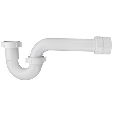 Plumb Pak P-Trap, 1-1/2 x 1-1/2 in, Plastic, White 400TTW