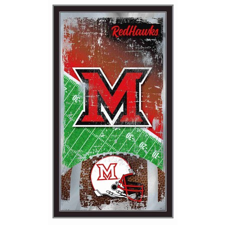 Holland Bar Stool Co Miami (OH) 15" x 26" Football Mirror MFtblMia-OH