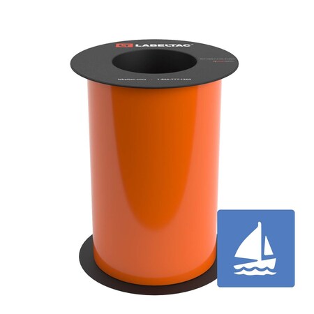 Labeltac Marine Supply 8in x 75ft LT9, Orange LT806MN-C