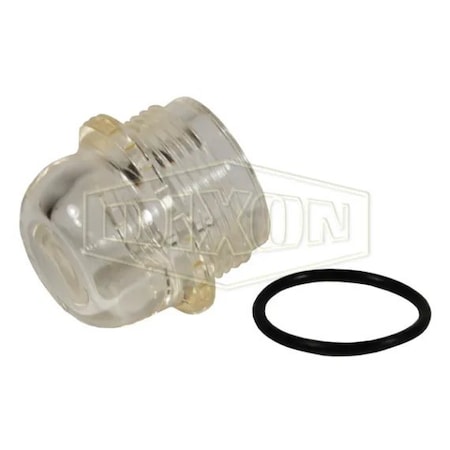 Dixon Wilkerson by Sight Dome Kit, For Use with L00, L08, L16 and L26 Wilkerson Lubricator LRP-95-239