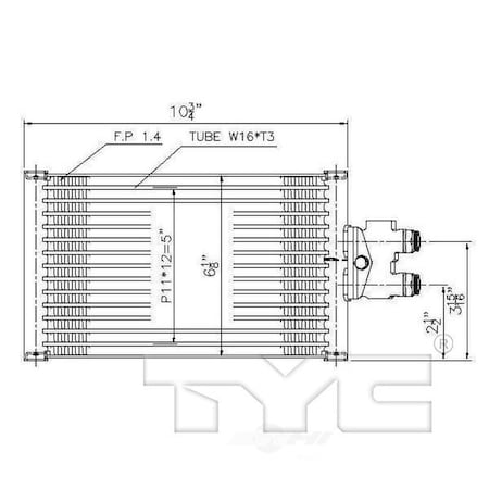 Tyc Auto Trans Oil Cooler 19083
