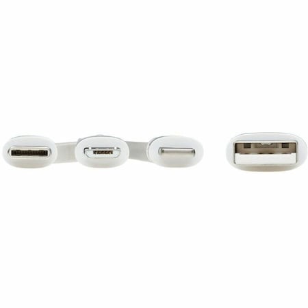 Eaton EATON Universal USB-A To Lightning USB Micro-b And USB-C Sync/charge Cable M101AB-004-LMCW