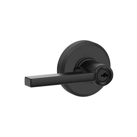 Schlage Residential Latitude Lever with Greyson Rose Keyed Entry Lock C Keyway with 16211 Latch and 10063 Strike F51ALAT622GSN