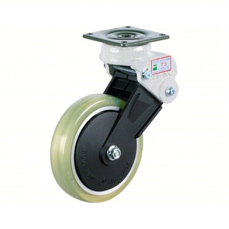 Foot Master Plate Caster, Swivel, Polyurethane, 200mm H GDS-130A-65SF