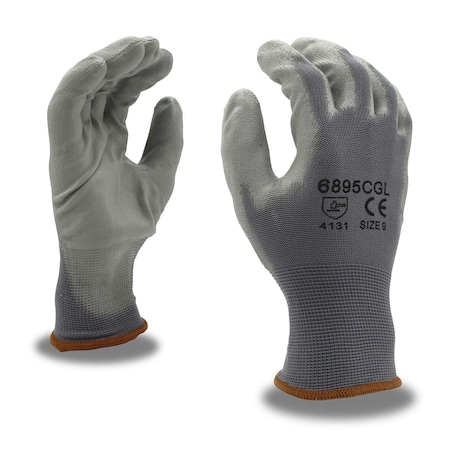 Cor-Touch Gloves, 13 Ga, White PU Palm Coating, PK12 6895CGXS