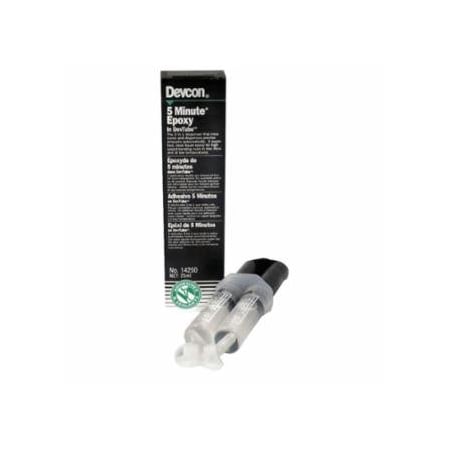 Devcon 5 Minute Epoxy, 25 mL, Dev-Tube, Colorless to Light Yellow 230-14250