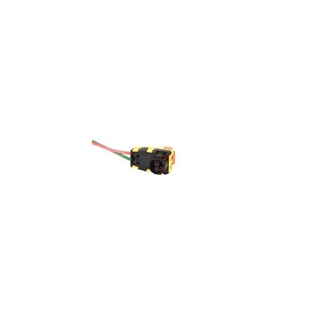 Acdelco CONNECTOR ST BELT PRE-TENSR WRG HARN BLACK W/YELL, Seat Belt Pretensioner Connector, PT2439