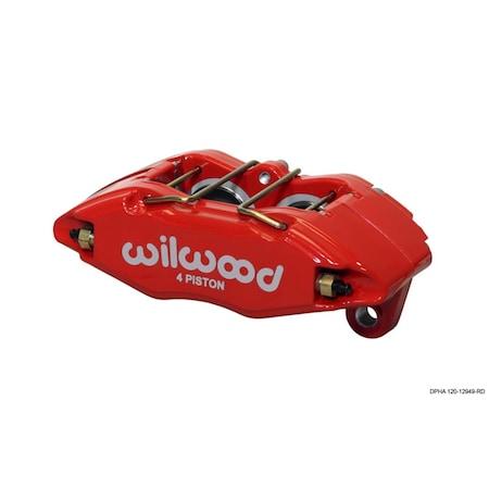 Wilwood 1.62 in. Dynapro Honda & Acura Brake Caliper with Red Pistons 0.83 in. Disc 120-12949-RD