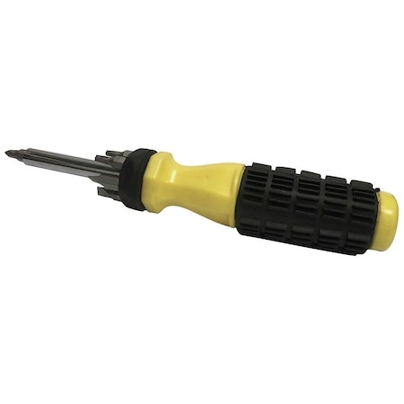 Vulcan Multi-Bit Screwdriver, Slotted, Phillips, Star Drive, 7-3/8 in OAL 34100D