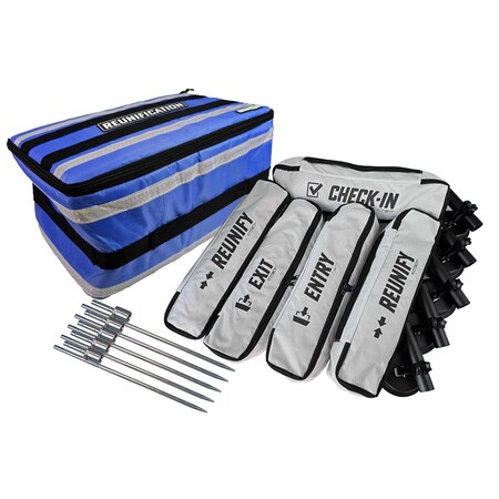 Factory 2 U Products Reunification Flag Kit, Blue, Assists Reunification Standard Method, 5 Flag Banners 5 Suction Bases 803831