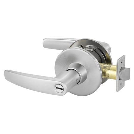Sargent Grade 1 Privacy/Bathroom Cylindrical Lock, B Lever, L Rose, Non-Keyed, Satin Chrome 28-11U65 LB 26D