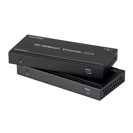 Monoprice Blackbird 4K HDBaseT Extender Kit 120m HDR 18Gbps 4K at 60Hz YCbCr 4:4:4 HDCP 2.2 PoC 41097