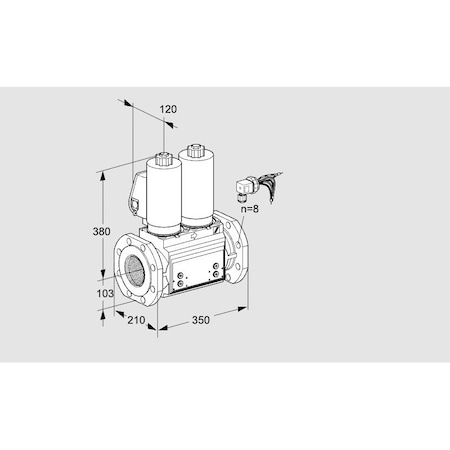 Honeywell Kromschroder Solenoid Gas Safety Valve – VCS Series, 500 mbar, IP65, Class A Certified KS88207323