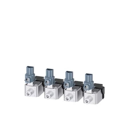 Siemens box terminal TS1.2 4 units 10 AWG3/0 with aux. conductor voltage tap 4 3VA9144-0JH12