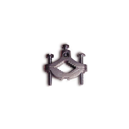 Gb Ground Clamp, Clamping Range: 1/2 to 1 in, 10 to 2 AWG Wire, Galvanized 14-GRC