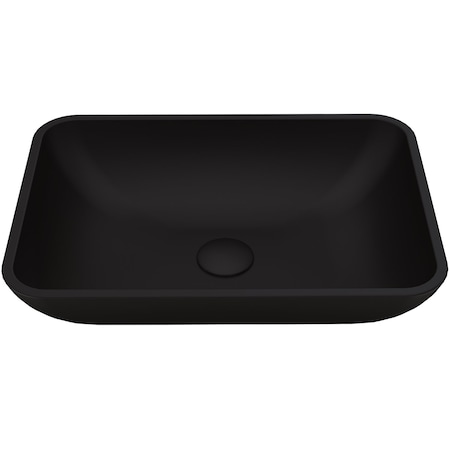Vigo Black Sottile MatteShellTM Vessel Bathroom Sink VG07110