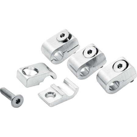 Powerhouse 2-Piece 0.25 in. Universal Aluminum Line Clamps, 4PK PO3647958
