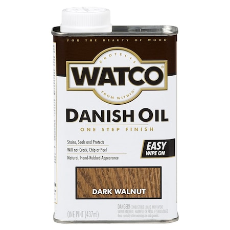 Rust-Oleum 1 Pt Rust-Oleum 65851 Dark Walnut Watco Danish Oil Finish 65841