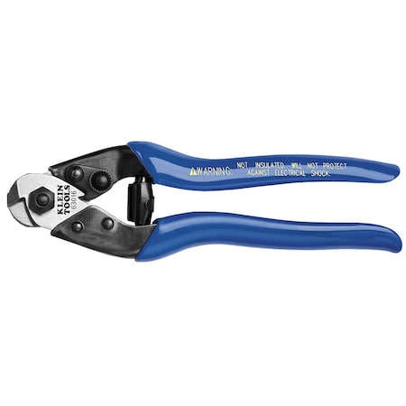 Klein Tools Heavy-Duty Cable Cutter, Blue, 7 1/2-Inches 63016