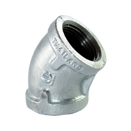 Msi Products 3/8in INDUSTRIAL 150lb Galvanized Malleable Iron 45 Elbow A2210406