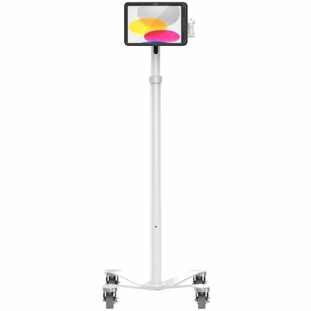 Compulocks iPad 10th-11th A16 Gen PowerMove Medical Rolling Cart Extended Black MCRSTDEXWPMIP109