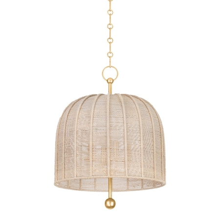 Troy Lighting Lonnie 4 Light Pendant 20 In. Vintage Gold Leaf F1620-VGL