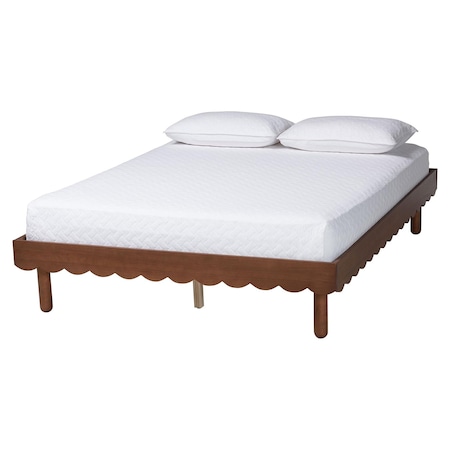 Baxton Studio Orianthe Scalloped Bed Frame 260-14261-ZORO