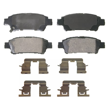 Wagner Brake QuickStop Rear Disc Brake Pad Set Ceramic, ZD995