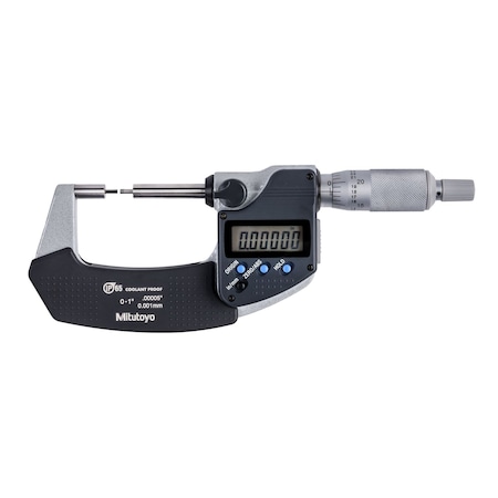 Mitutoyo Digimatic Spline Micrometer, I/M 0-1 In, .00005 In, O, RS, C 331-361-32